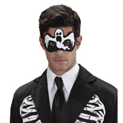 Škraboška Halloween černá